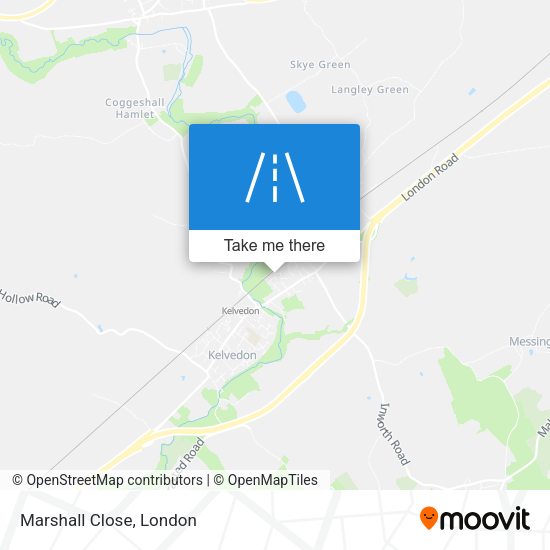 Marshall Close map