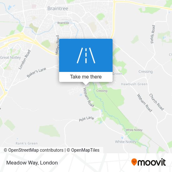 Meadow Way map