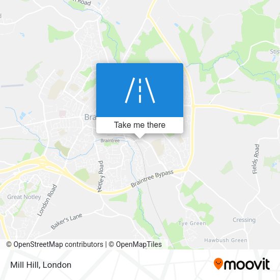Mill Hill map
