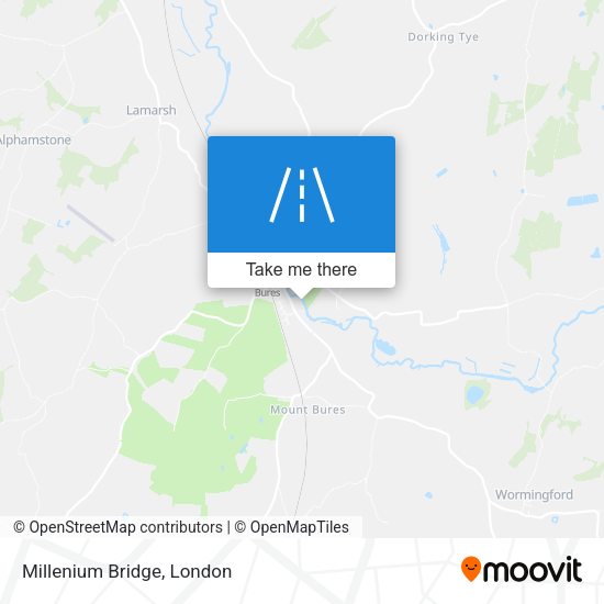 Millenium Bridge map