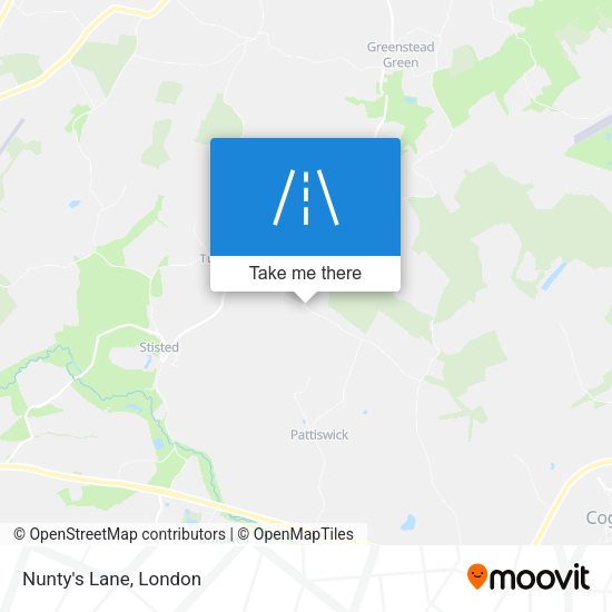 Nunty's Lane map