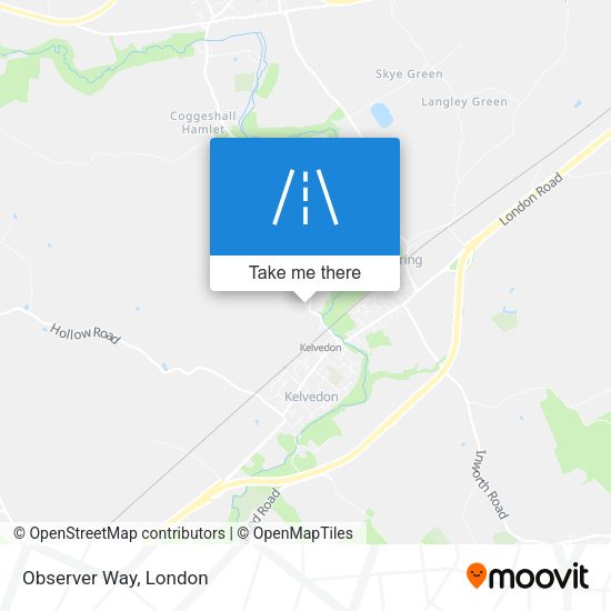 Observer Way map