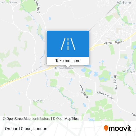 Orchard Close map