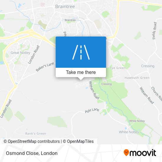 Osmond Close map