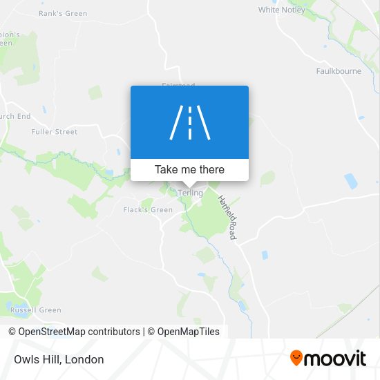 Owls Hill map