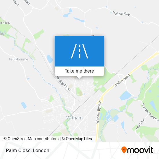 Palm Close map