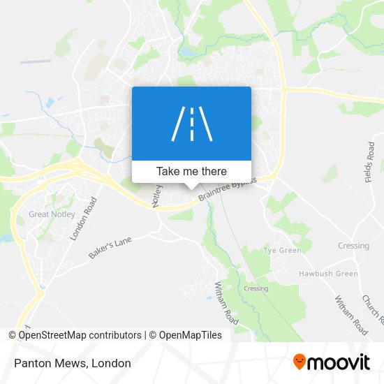 Panton Mews map