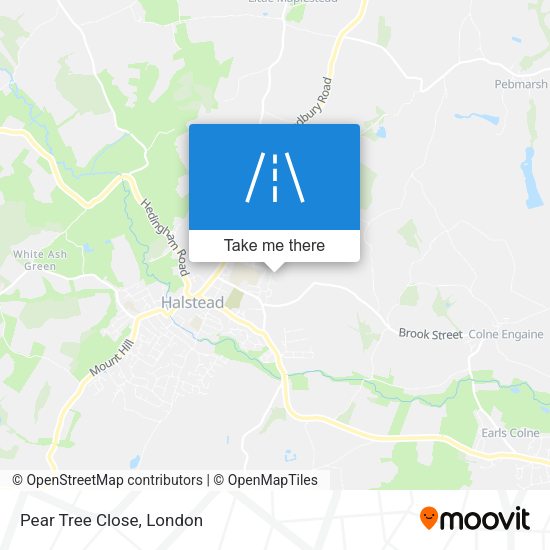 Pear Tree Close map
