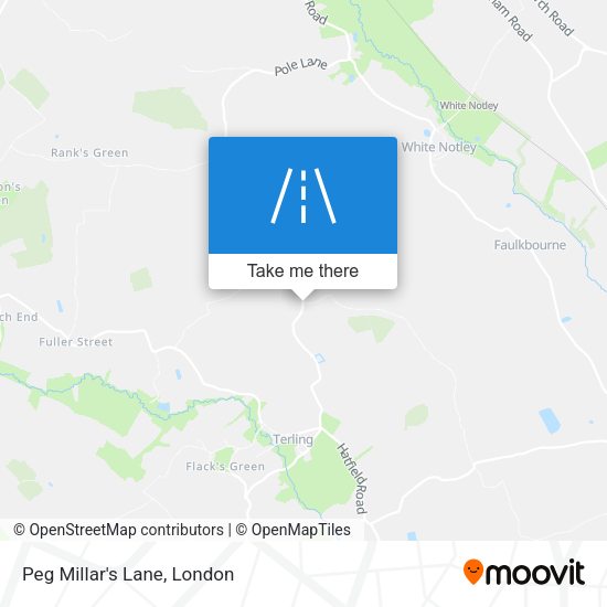 Peg Millar's Lane map