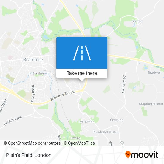 Plain's Field map