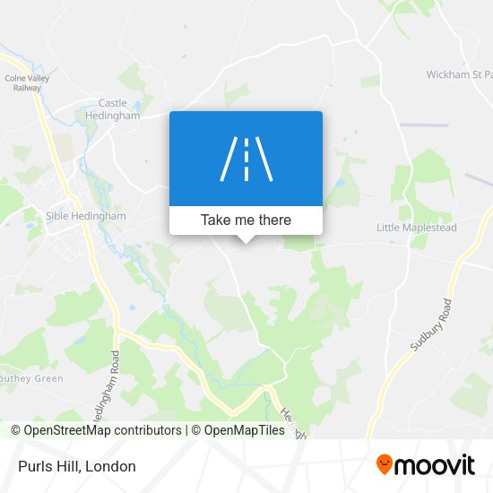 Purls Hill map