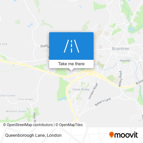 Queenborough Lane map