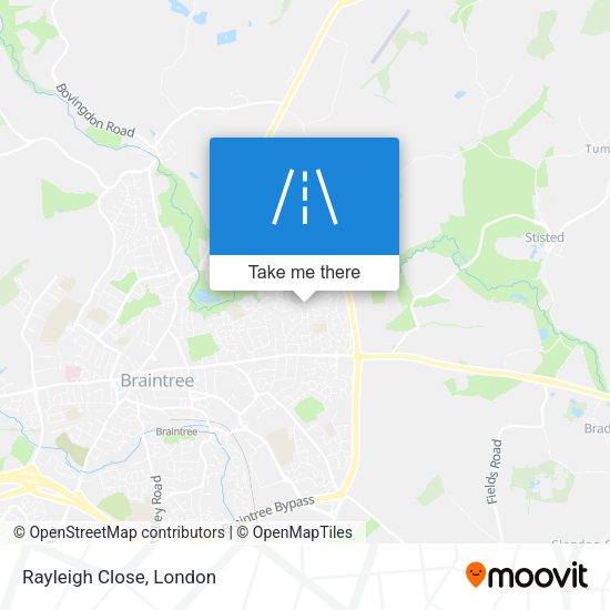 Rayleigh Close map