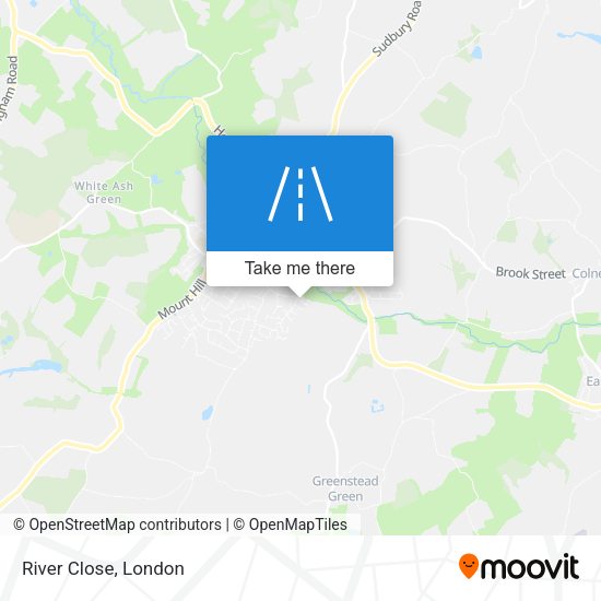 River Close map