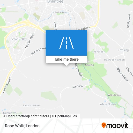 Rose Walk map