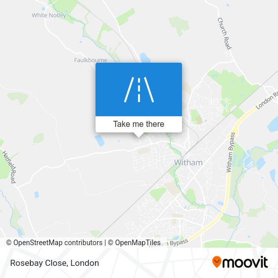 Rosebay Close map