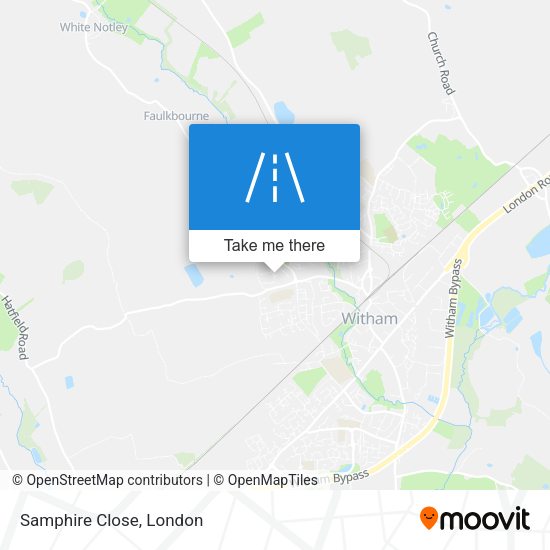 Samphire Close map