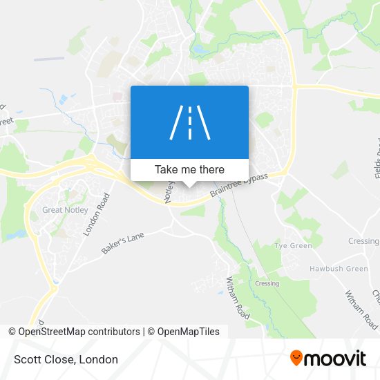 Scott Close map