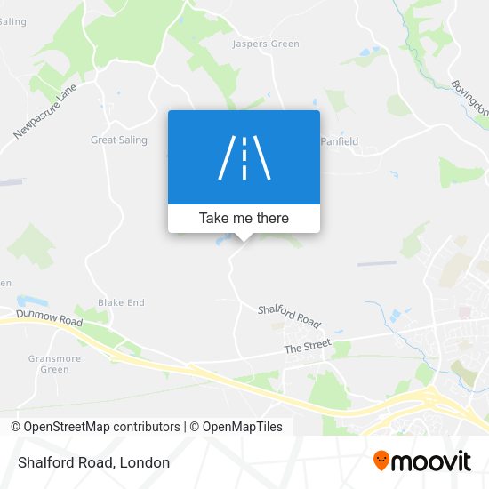 Shalford Road map