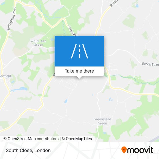 South Close map