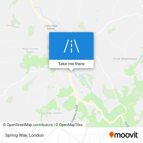 Spring Way map