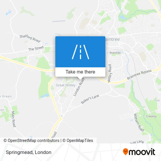 Springmead map