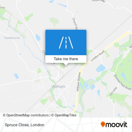 Spruce Close map