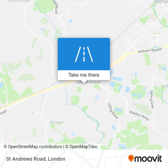 St Andrews Road map