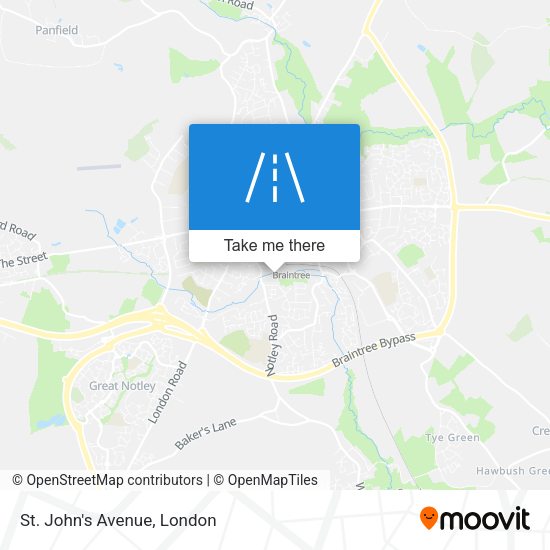 St. John's Avenue map