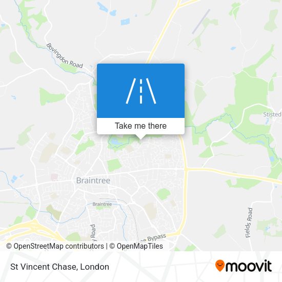St Vincent Chase map