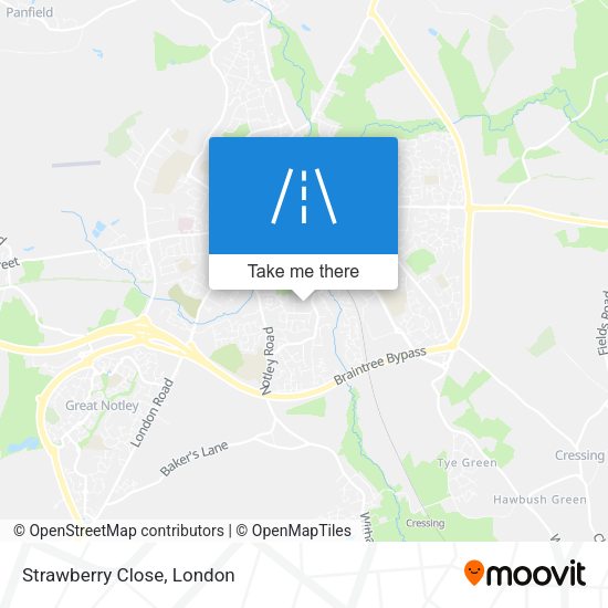 Strawberry Close map