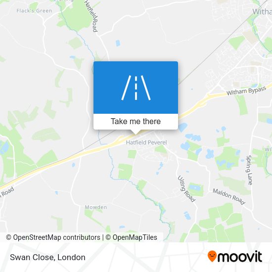 Swan Close map