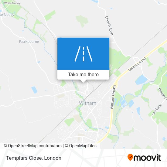 Templars Close map