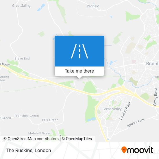 The Ruskins map