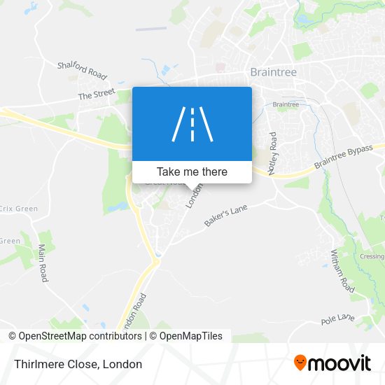 Thirlmere Close map