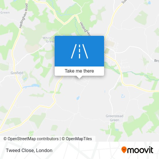Tweed Close map