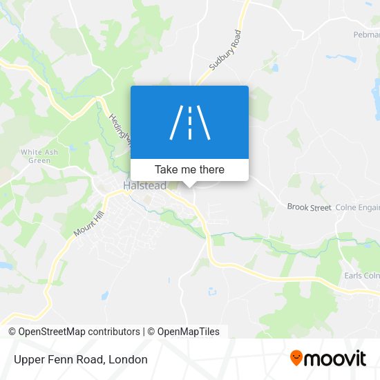 Upper Fenn Road map