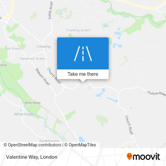 Valentine Way map