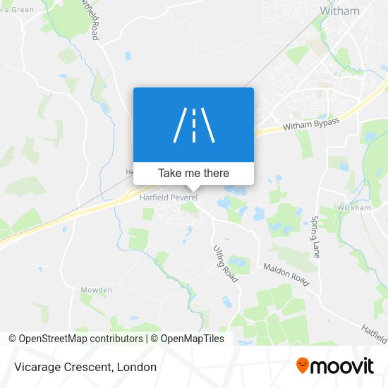 Vicarage Crescent map