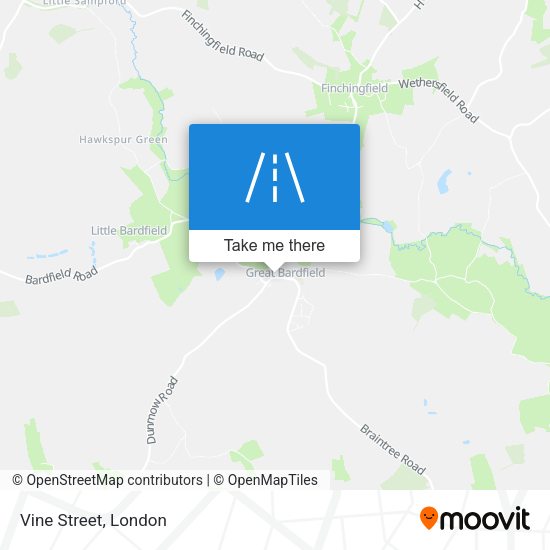 Vine Street map