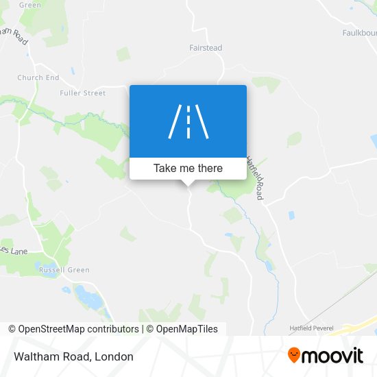 Waltham Road map