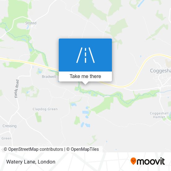 Watery Lane map