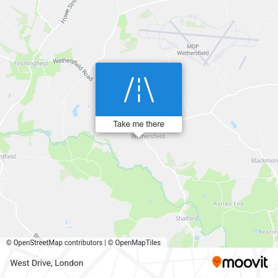 West Drive map