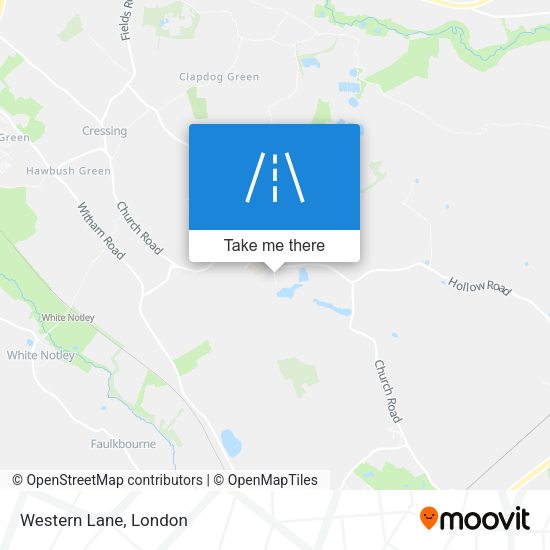 Western Lane map