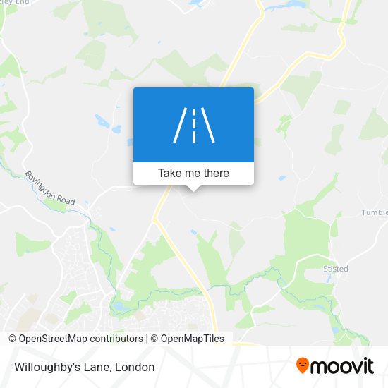 Willoughby's Lane map