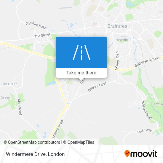 Windermere Drive map