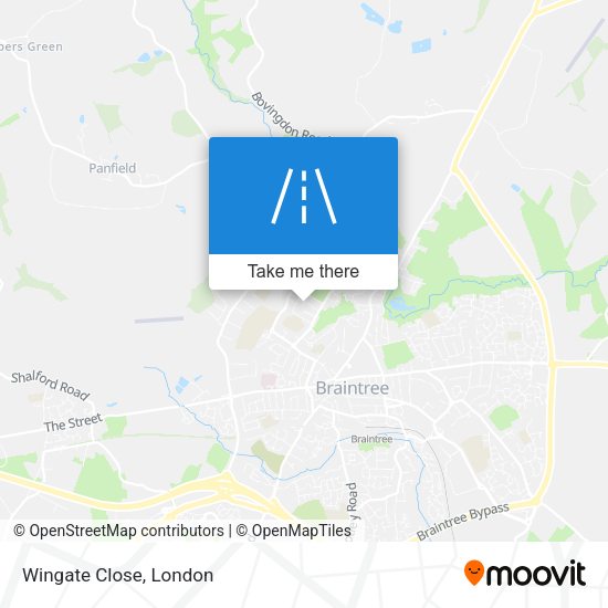 Wingate Close map