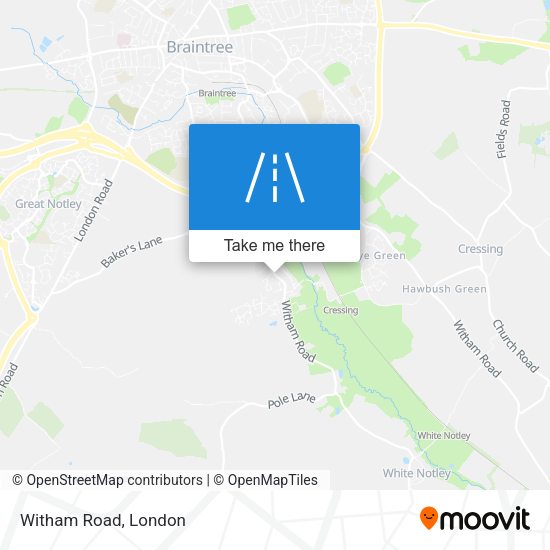 Witham Road map