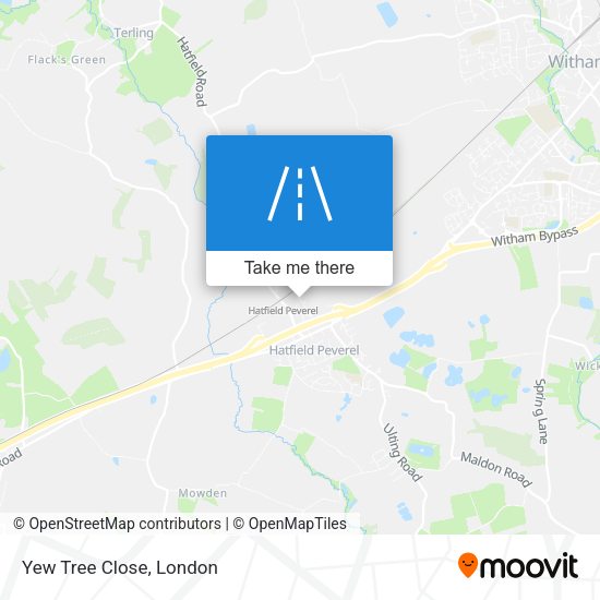 Yew Tree Close map
