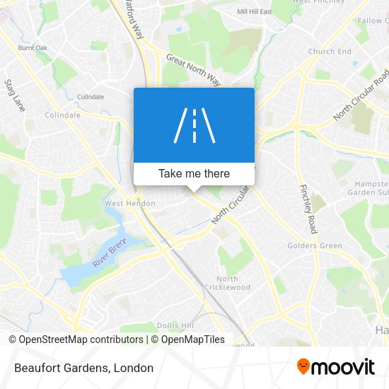 Beaufort Gardens map